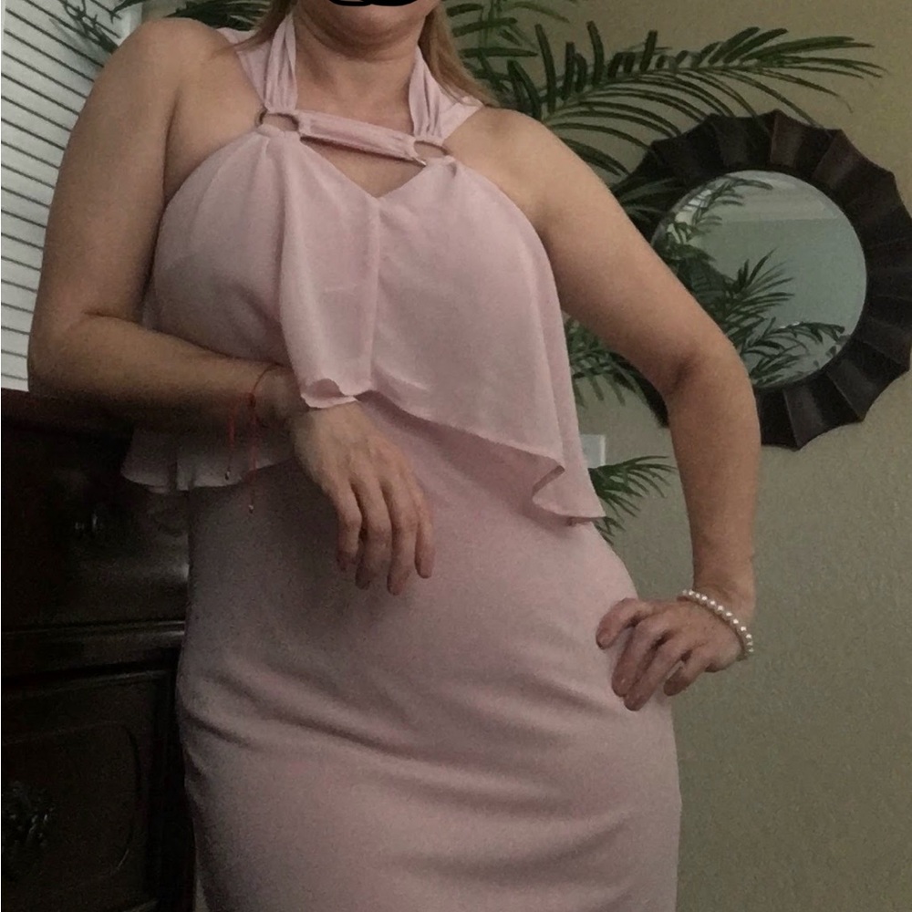 Thalia Sodi Strapless Pink Dress